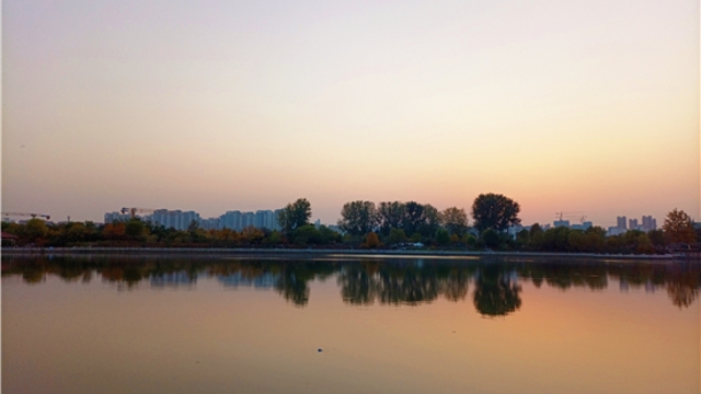 蘆花白，秋水寒
